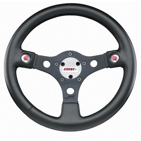 Newalthlete 673 13.75 in. Performance GT Steering Wheel - Black NE3621092